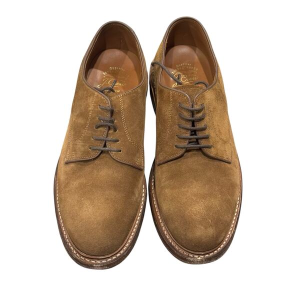 J. Crew Men's Ludlow Derbys Dress Shoes Lace Up in Snuff Suede Size 9 - Picture 6 of 12